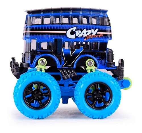 Auto A Fricción Infantil Autobus Vehículo 2 Pisos Js998-2 - Image 4