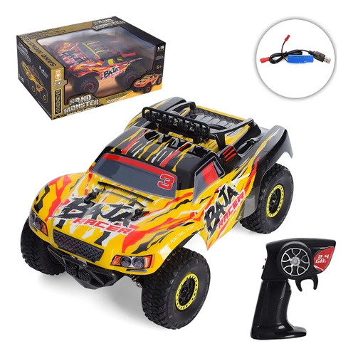 Auto Monster Arena Recargable Con Control Remoto Baja Racer - Image 4