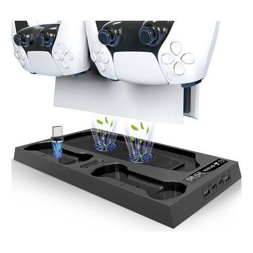Base de carga consola y joystick PS5 con cooler Gp10