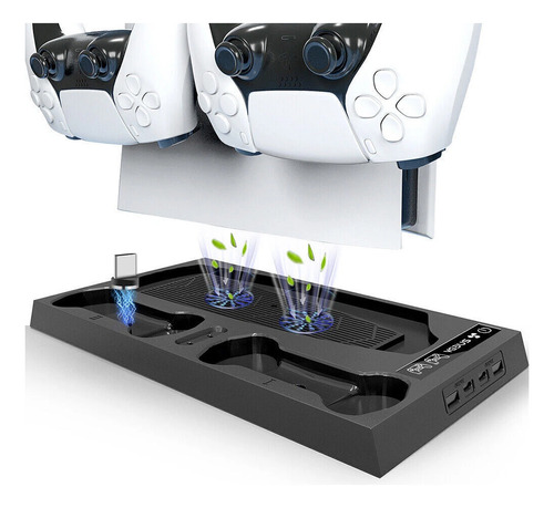 Base de carga consola y joystick PS5 con cooler Gp10 - Image 1