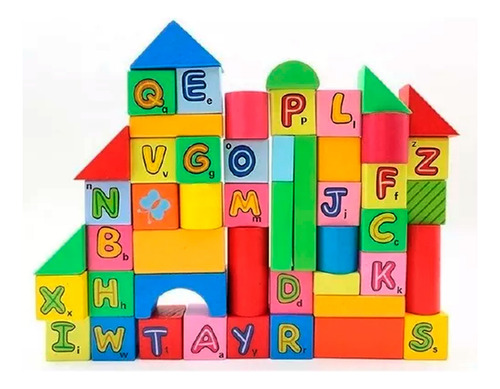 Bloques Didácticos 50 Piezas Juego Infantil De Madera 50580 - Image 3
