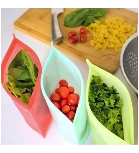 Bolsa De Silicona X 3 Reutilizables Multifuncion Para Cocina - Imagen 5