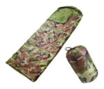 Bolsa Dormir Rectangular Camuflada Con Capucha + Funda Tela - Imagen 2
