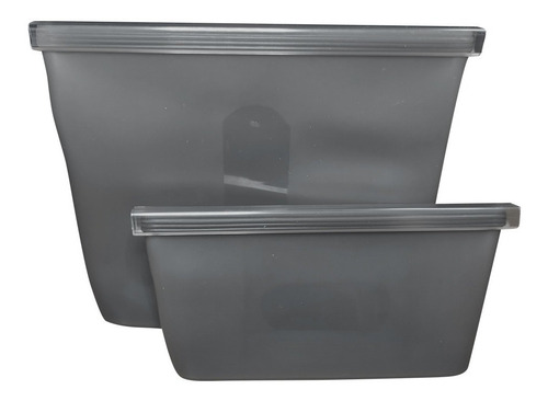 Bolsas Silicona X 2 Reutilizables Multifuncion Para Cocina - Imagen 1