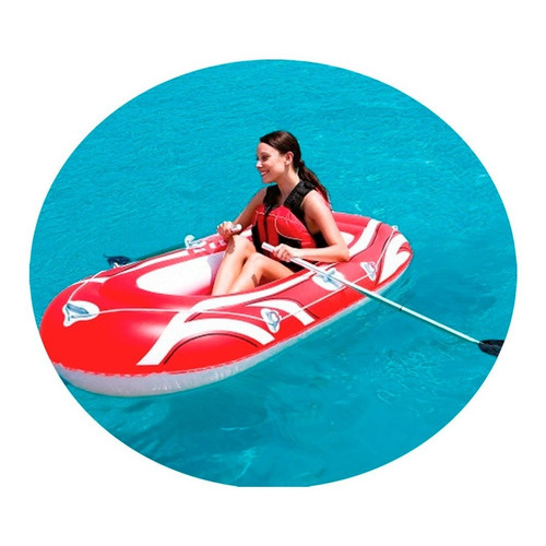 Bote Inflable Con Remos Playa 197 X 115 Cm Tidal Wave 61052
