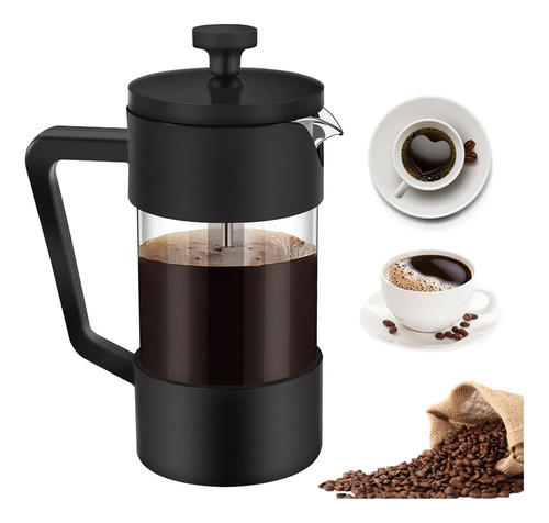 Cafetera_Francesa_A_Embolo_Prensa_1000_Ml_Cafe_Vidrio_Gn709_D_889229-MLA84979230683_052025-O.jpg Cafetera francesa prensa 1000 ml Gn709 - Imagen 1