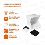 Estudio fotográfico plegable con luz led USB - 40 x 40 cm - Image 5