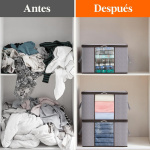 Pack X 6 Cajas Organizadoras De Ropa Plegable 50 Lts Bz6799 - Image 4