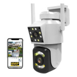Cámara De Seguridad Doble Lente Hd Sensor Movimiento K3008