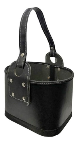 Canasta Matera Porta Termo Mate Cuerina Con Tira Para Colgar – imagen de uso