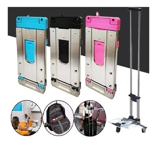 Carrito Plegable Multiuso Porta Mochila Bolso Valijas Cajas - Imagen 1