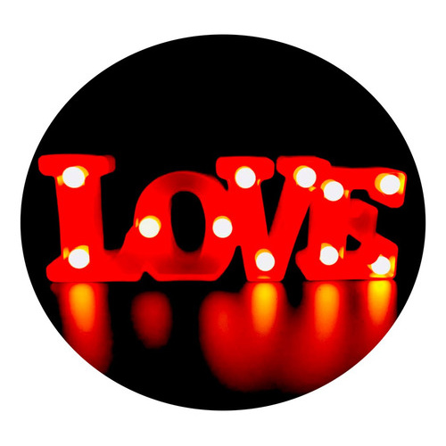 Cartel LOVE con luces - 230022C