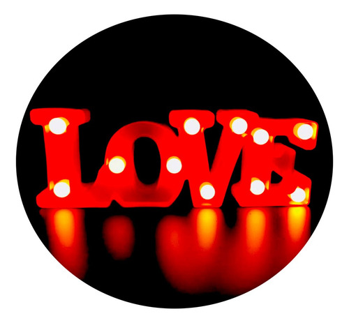 Cartel LOVE con luces - 230022C - Imagen 1