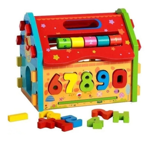Casita Didactica De Madera Encastrable Desarmable Para Bebes - Image 2