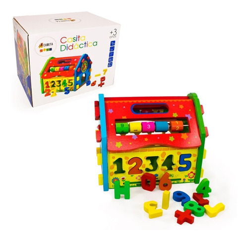 Casita Didactica De Madera Encastrable Desarmable Para Bebes - Image 4
