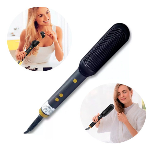Cepillo Alisador Plancha Electrica Cabello 6 Niveles Fh909 - Imagen 1