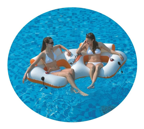 Colchoneta Doble Sofa Inflable Pileta 2 Personas 18981 - Imagen 2