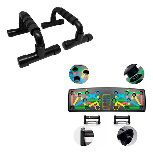 Combo Barras Paralelas Push Up + Barras Paralelas Tablero
