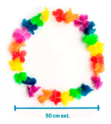 Combo Collares X12 Hawaianos Yjo417 + Vinchas X12 Yjo601- - Image 4