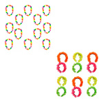 Combo Collares X12 Hawaianos Yjo417 + Vinchas X12 Yjo601- - Image 2