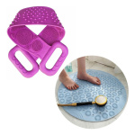 Combo Ducha Masajeador Espalda + Alfombra Antideslizante