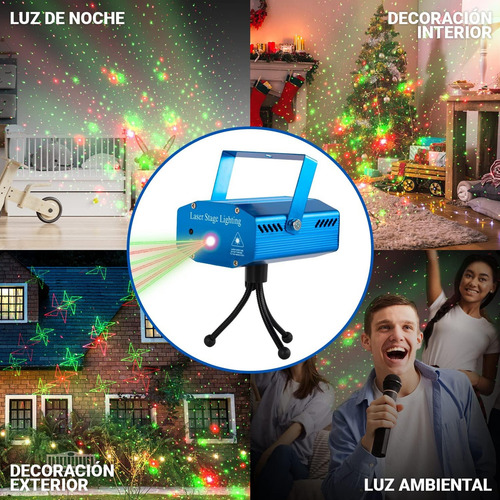 Combo Iluminacion Proton 18 Led + Laser Lluvia Multipunto – detalle del producto