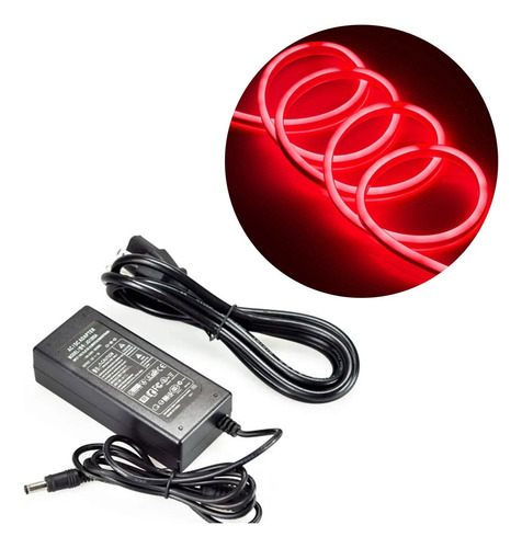Combo Led Manguera De Neon 5 Mts + Fuente Adaptador 12v 5a - Imagen 1
