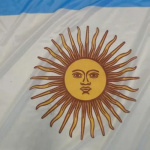 Combo Bandera Argentina 90x60 Cm + Pinturita Cara - Imagen 6