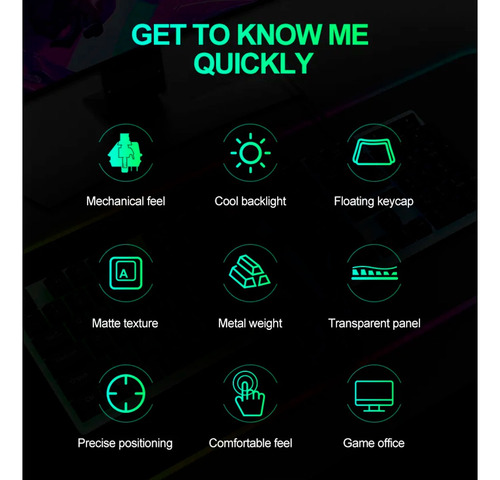 Combo Teclado Retroiluminado + Mouse Gamer Con Luces 7170 - Image 7