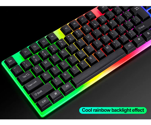 Combo Teclado Retroiluminado + Mouse Gamer Con Luces 7170 - Image 3