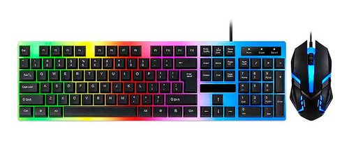 Combo Teclado Retroiluminado + Mouse Gamer Con Luces 7170 - Image 1