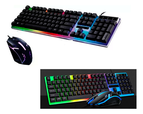 Combo Teclado Retroiluminado + Mouse Gamer Con Luces 7170 - Image 2