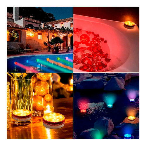 Combo Tira Led Sumergible Bt 10 Mts + Luz Led Pileta 550332 – imagen de uso