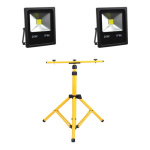 Combo Tripode Soporte Triple + 2 Reflectores De 20w
