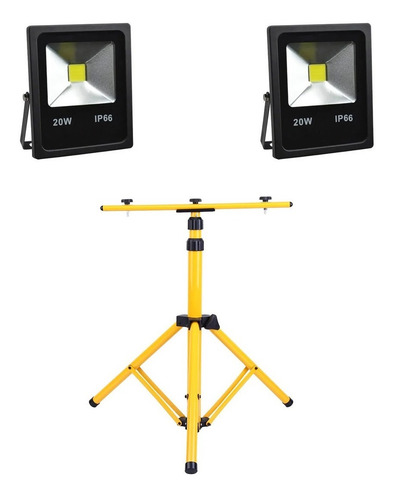Combo_Tripode_Soporte_Triple__2_Reflectores_De_20w_D_627205-MLA49886902581_052022-O.jpg Combo Tripode Soporte Triple + 2 Reflectores De 20w - Image 1