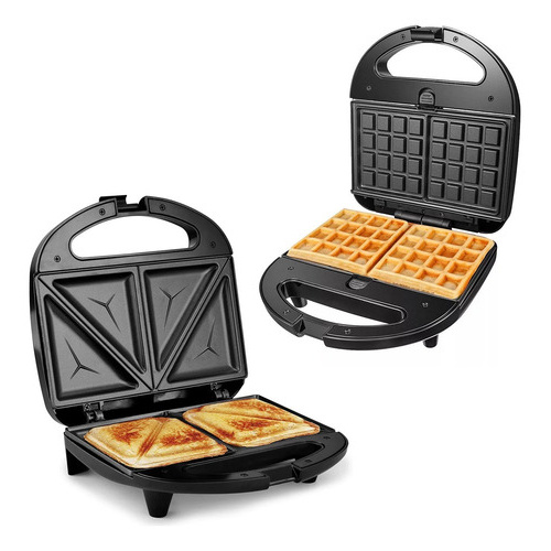 Combo Waflera Electrica + Sandwichera Electrica Tostadora