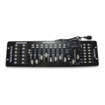 Consola Dmx 512 Universal 192 Canales Display Lcd – vista lateral