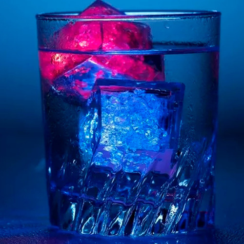 Cubo hielo X 12 luminosos LED multicolor fiesta 550390 - Image 3