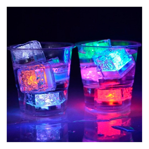 Cubo hielo X 12 luminosos LED multicolor fiesta 550390 - Image 6