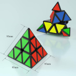 Cubo Magico 10 Cm Triangulo Piramide Juego De Destreza – vista superior