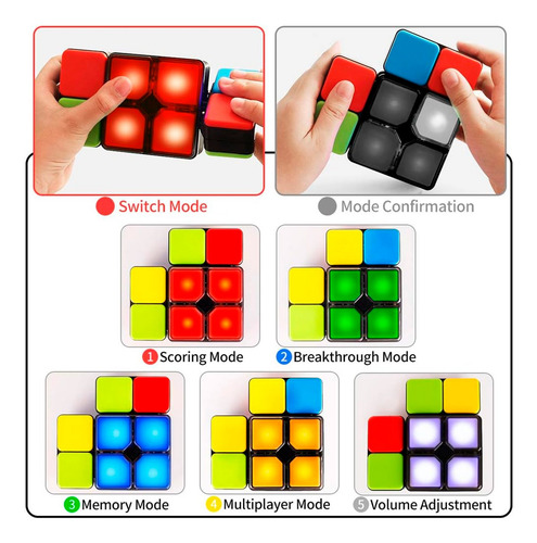 Cubo mágico rubik giratorio con luz y sonido juego 59460 - Image 6