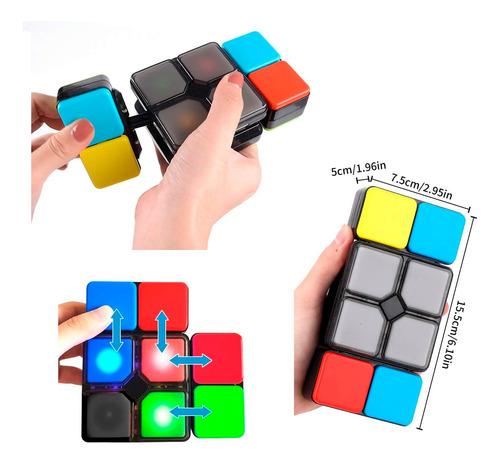 Cubo mágico rubik giratorio con luz y sonido juego 59460 - Image 5