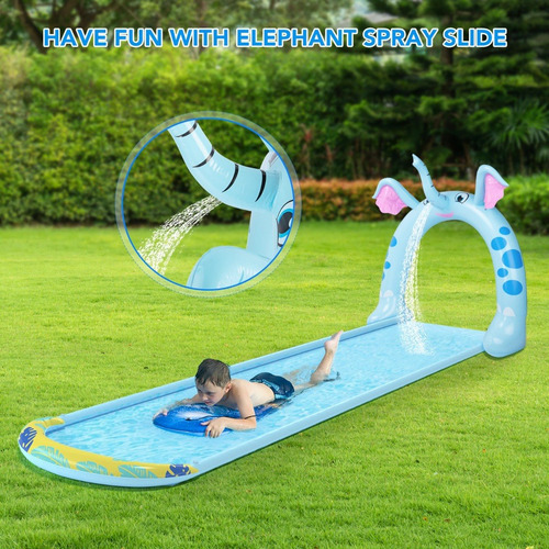 Deslizador Elefante Tobogan Inflable Acuatico Arco De Agua - Image 5