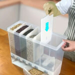Dispenser Cereales Granos Legumbres 6 Compartimentos 90251 – vista posterior