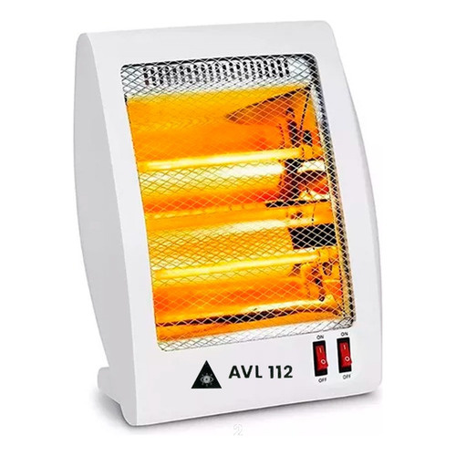Estufa calefactor pantalla eléctrica con dos tubos Avl