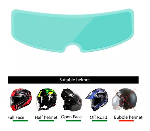 Film Antiempañante Para Visor Casco Moto Transparente - Imagen 5