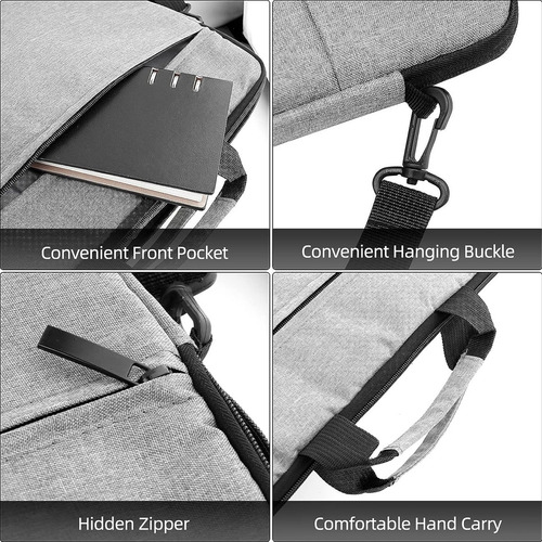Funda para notebook portátil laptop con bolsillo 21540 – vista lateral