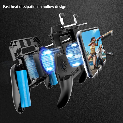 Gatillos Gamepad Joystick Con Cooler Para Celular Fornite - Image 7
