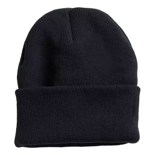 Gorro Liso De Lana Negro Unisex Para El Invierno Frio Hw-041