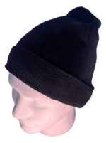 Gorro Liso De Lana Negro Unisex Para El Invierno Frio Hw-041 - Image 3